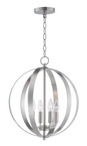 Maxim Lighting 10031SN Provident 4 Light 16 inch Satin Nickel Single Pendant Ceiling Light