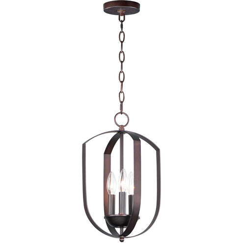 Maxim Lighting 10033OI Provident 3 Light 10 inch Oil Rubbed Bronze Chandelier Ceiling Light