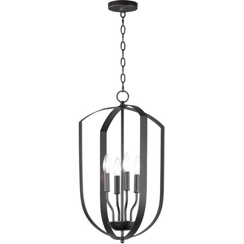 Maxim Lighting 10034BK Provident 4 Light 15 inch Black Chandelier Ceiling Light