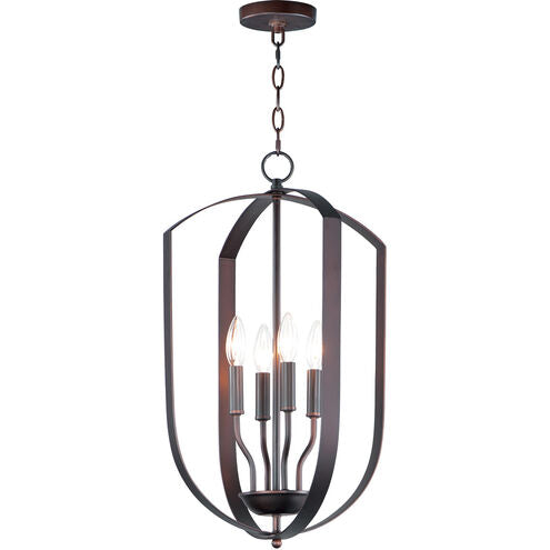 Maxim Lighting 10034OI Provident 4 Light 15 inch Oil Rubbed Bronze Chandelier Ceiling Light