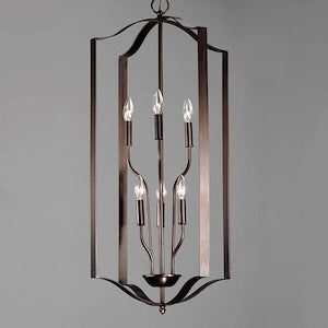Maxim Lighting 10038OI Provident 6 Light Oil Rubbed Bronze Pendant Ceiling Light