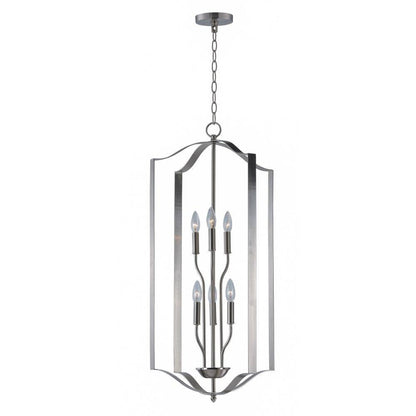 Maxim Lighting Provident 10038SN 6 light satin nickel pendant ceiling light