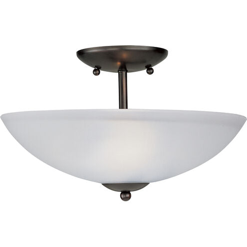 Maxim Lighting 10042FTBK Logan 2 Light 13 inch Black Semi-Flush Mount Ceiling Light