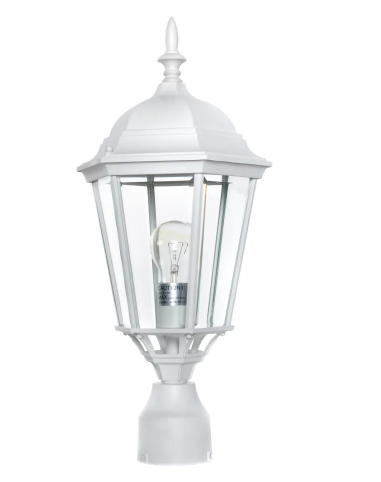 Maxim Lighting 1005WT Westlake 1 Light 21 inch Black Outdoor Pole/Post Lantern Light