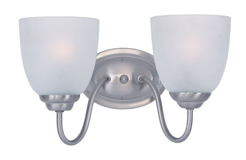 Maxim Lighting 10072FTSN Stefan 2 Light 13 inch Satin Nickel Bath Vanity Wall Light