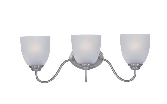 Maxim Lighting 10073FTSN Stefan 3 Light 22 inch Satin Nickel Bath Vanity Wall Light