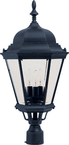 Maxim Lighting 1007BK Westlake 3 Light 28 inch Black Outdoor Pole/Post Lantern Light