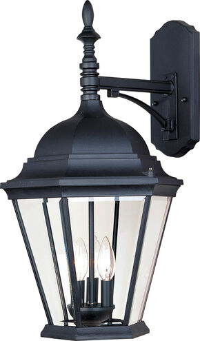 Maxim Lighting 1008BK Westlake 3 Light 22 inch Black Outdoor Wall Mount Light