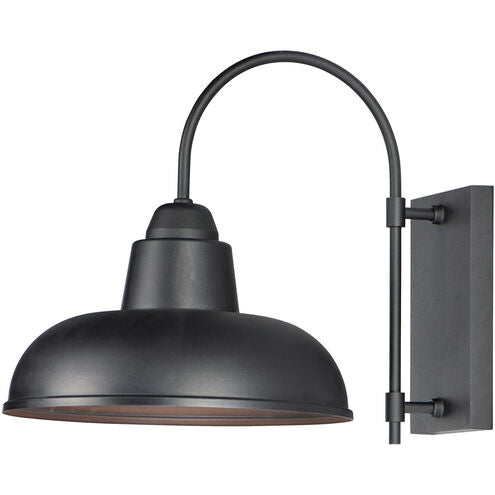 Maxim Lighting 10118BK Industrial 1 Light 16 inch Black Outdoor Wall Mount Light