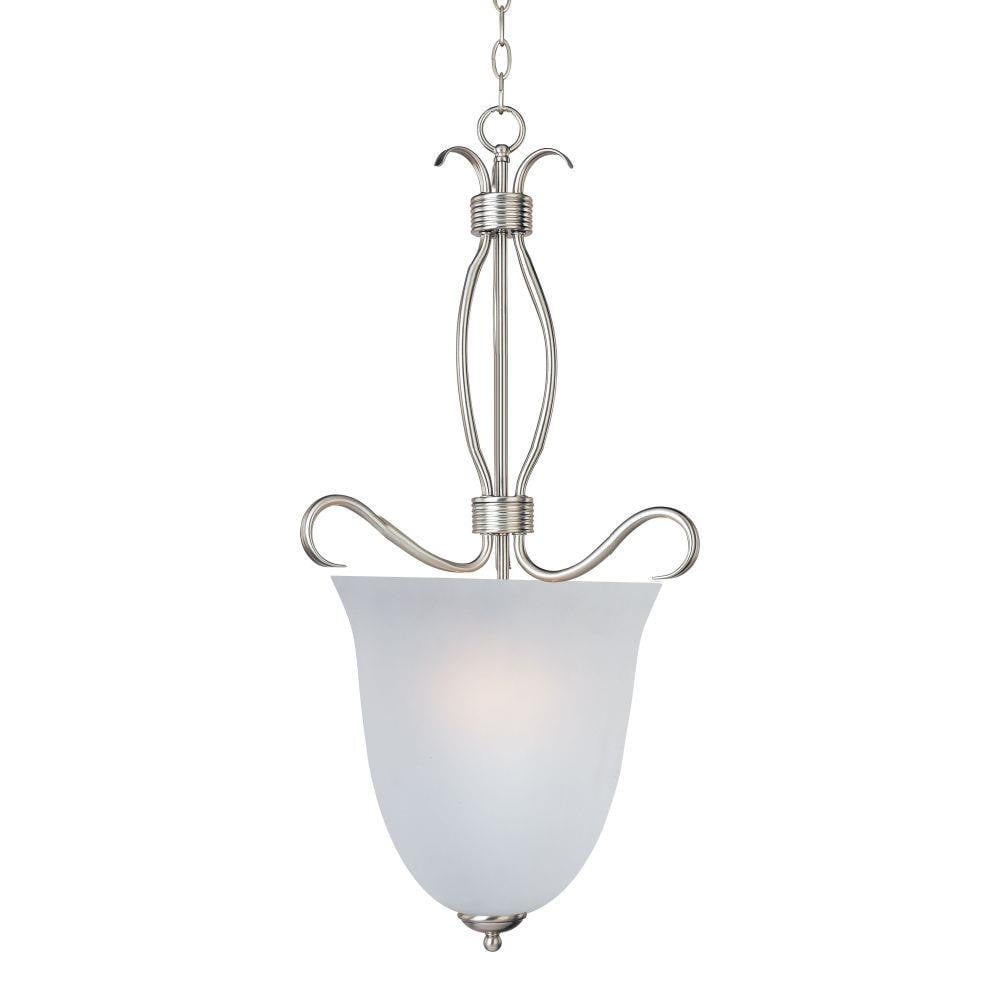 Maxim Lighting 10131FTSN Basix 4 Light Satin Nickel Foyer Pendant Ceiling Light