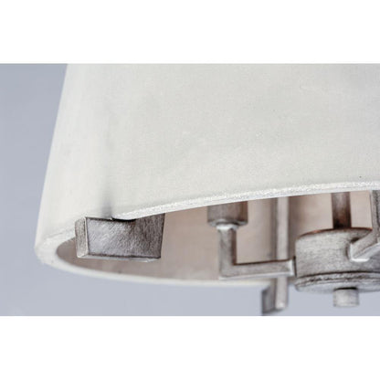 Maxim Lighting 10143GYDW Orson 3 Light Pendant - Close-Up of Concrete Shade Bottom and Metal Frame