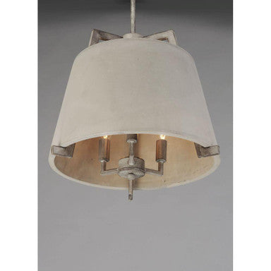 Maxim Lighting 10143GYDW Orson 3 Light Pendant - Underside View Showing Three Candelabra Bulb Sockets