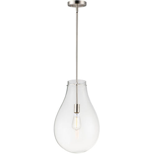 Maxim Lighting 10162CLSN Gourd 1 Light 12 inch Satin Nickel Single Pendant Ceiling Light