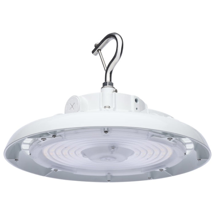 Nuvo 65-812 UFO LED High Bay, Selectable Wattage 80W, 100W, 120W, Multi-Color Temperature, Voltage 120-347V, White