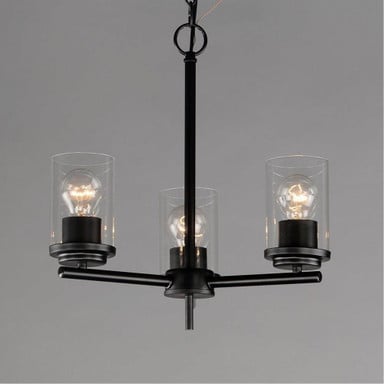 Maxim Lighting 10203CLSBR Corona 3 Light Chandelier - Pendant Full View