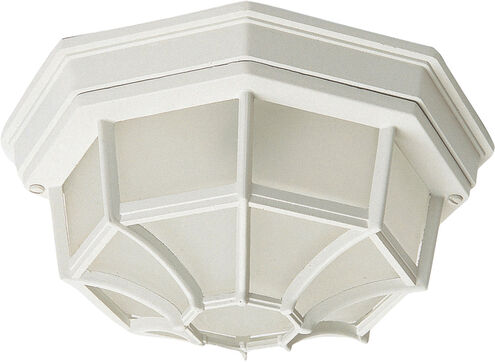 Maxim Lighting 1020WT Crown Hill 2 Light 11 inch White Outdoor Ceiling Mount Light