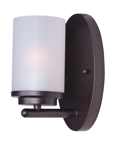 Maxim Lighting 10211FTOI Corona 1 Light 6 inch Oil Rubbed Bronze Bath Vanity Wall Light in Frosted