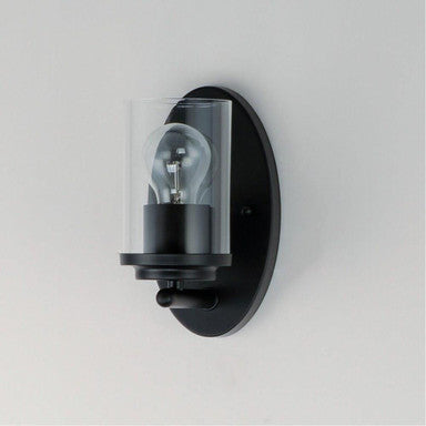 Maxim Lighting 10211CLSBR Corona 1 Light 8.25 inch Satin Brass Bath Vanity Wall Light - side view