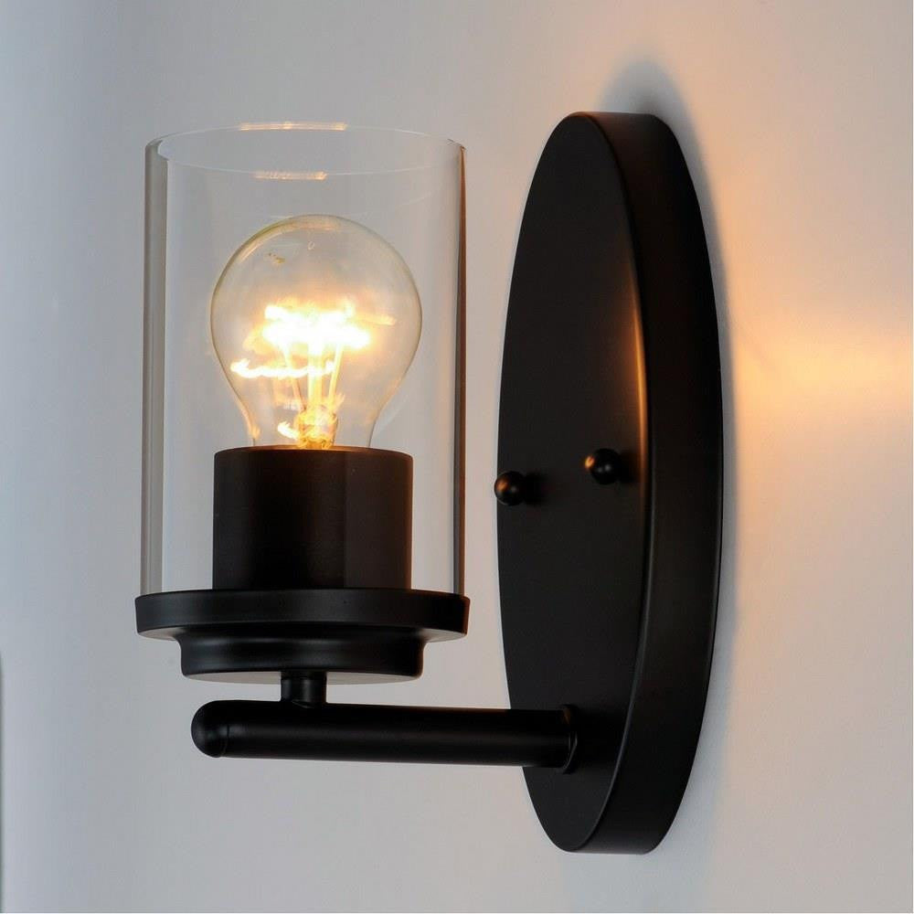 Maxim Lighting 10211CLSBR Corona 1 Light 8.25 inch Satin Brass Bath Vanity Wall Light - illuminated lifestyle