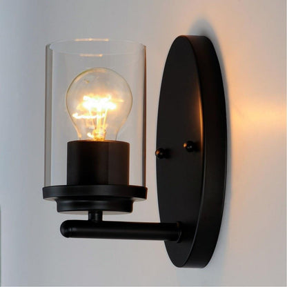 Maxim Lighting 10211CLSBR Corona 1 Light 8.25 inch Satin Brass Bath Vanity Wall Light - illuminated lifestyle