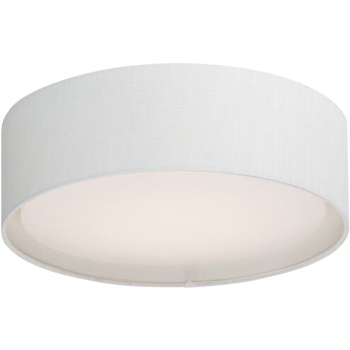 Maxim Lighting 10220WL Prime LED 16 inch Flush Mount Ceiling Light in White Linen