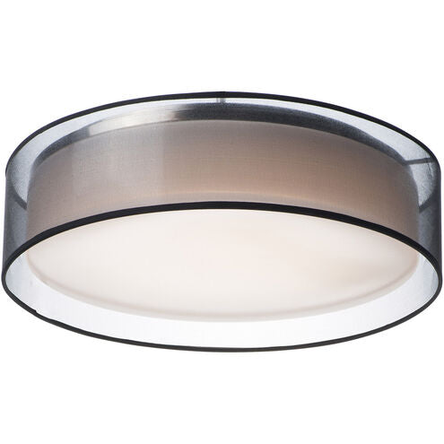 Maxim Lighting 10222BO Prime LED 20 inch Flush Mount Ceiling Light Black Organza