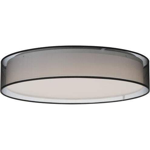 Maxim Lighting 10227BO Prime LED 25 inch Flush Mount Ceiling Light Black Organza