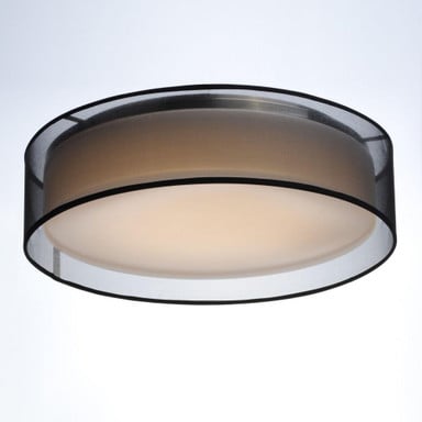 Maxim Lighting 10230WO Prime 16 inch Drum Flush Mount Ceiling Light - close-up detail view