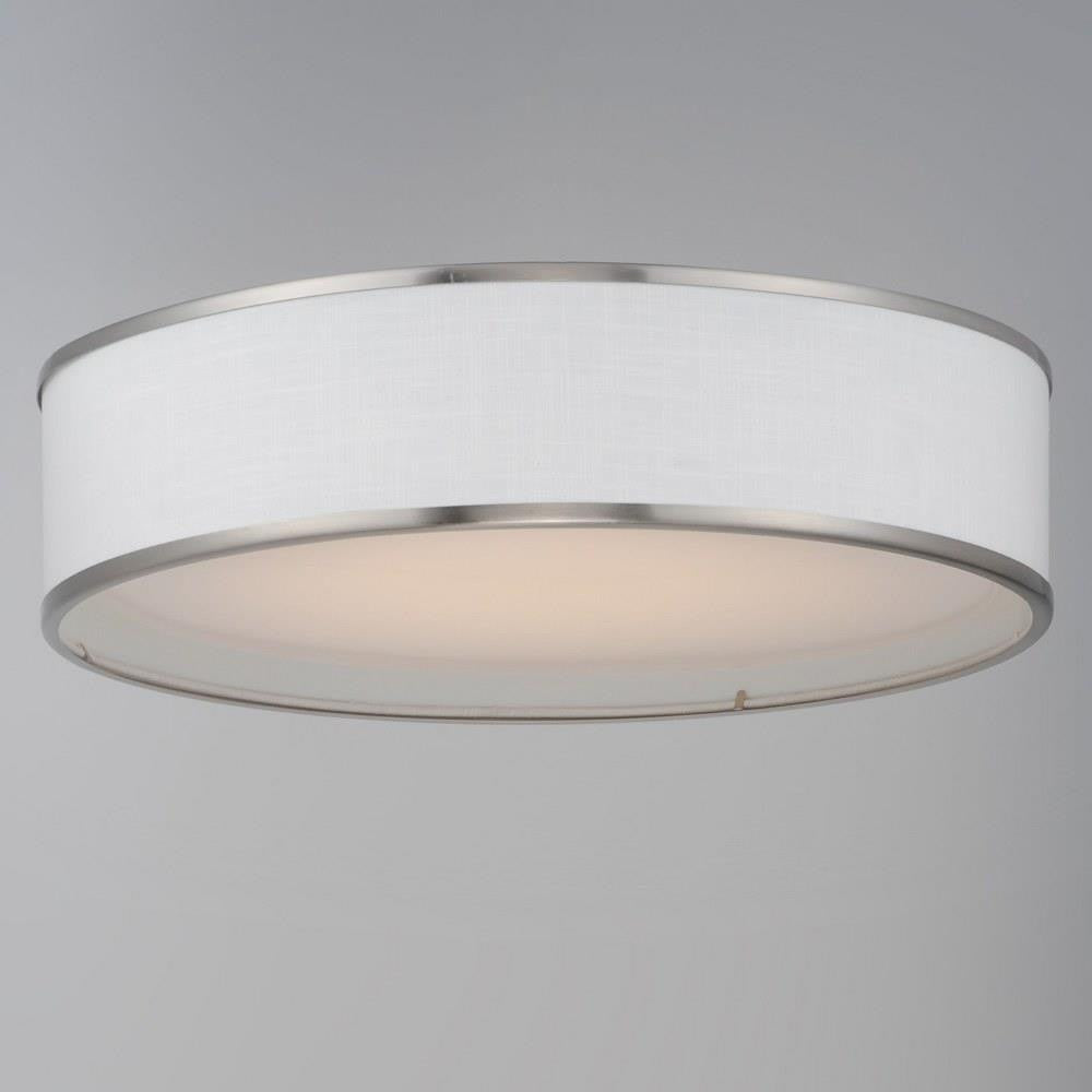 Maxim Lighting 10231WLSN Prime LED Flush Mount Ceiling Light in Satin Nickel - Lifestyle View