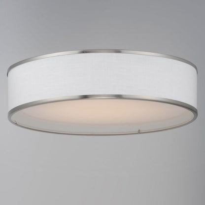 Maxim Lighting 10231WLSN Prime LED Flush Mount Ceiling Light in Satin Nickel - Lifestyle View