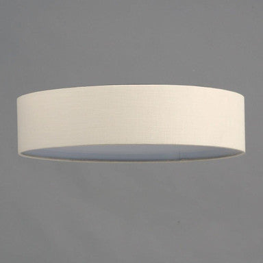 Maxim Lighting 10232WO Prime White Organza Drum Shade Flush Mount side view