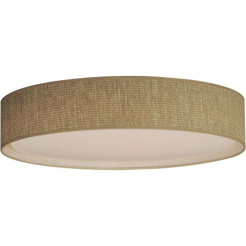 Maxim Lighting 10237GC Prime LED 25 inch Flush Mount Ceiling Light Grass Cloth