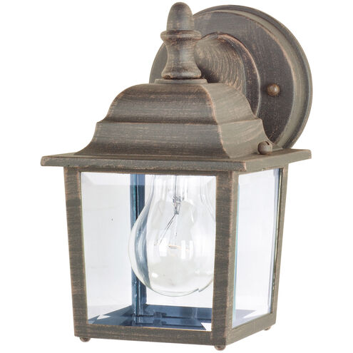 Maxim Lighting 1025RP Builder Cast 1 Light 9 inch Rust Patina Outdoor Wall Mount Light