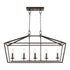 Trans Globe Lighting 10263 ROB Lacey 5 light rubbed oil bronze pendant ceiling light