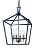 Trans Globe Lighting 10264 BK-BN Lacey 4 light black and brushed nickel pendant ceiling light