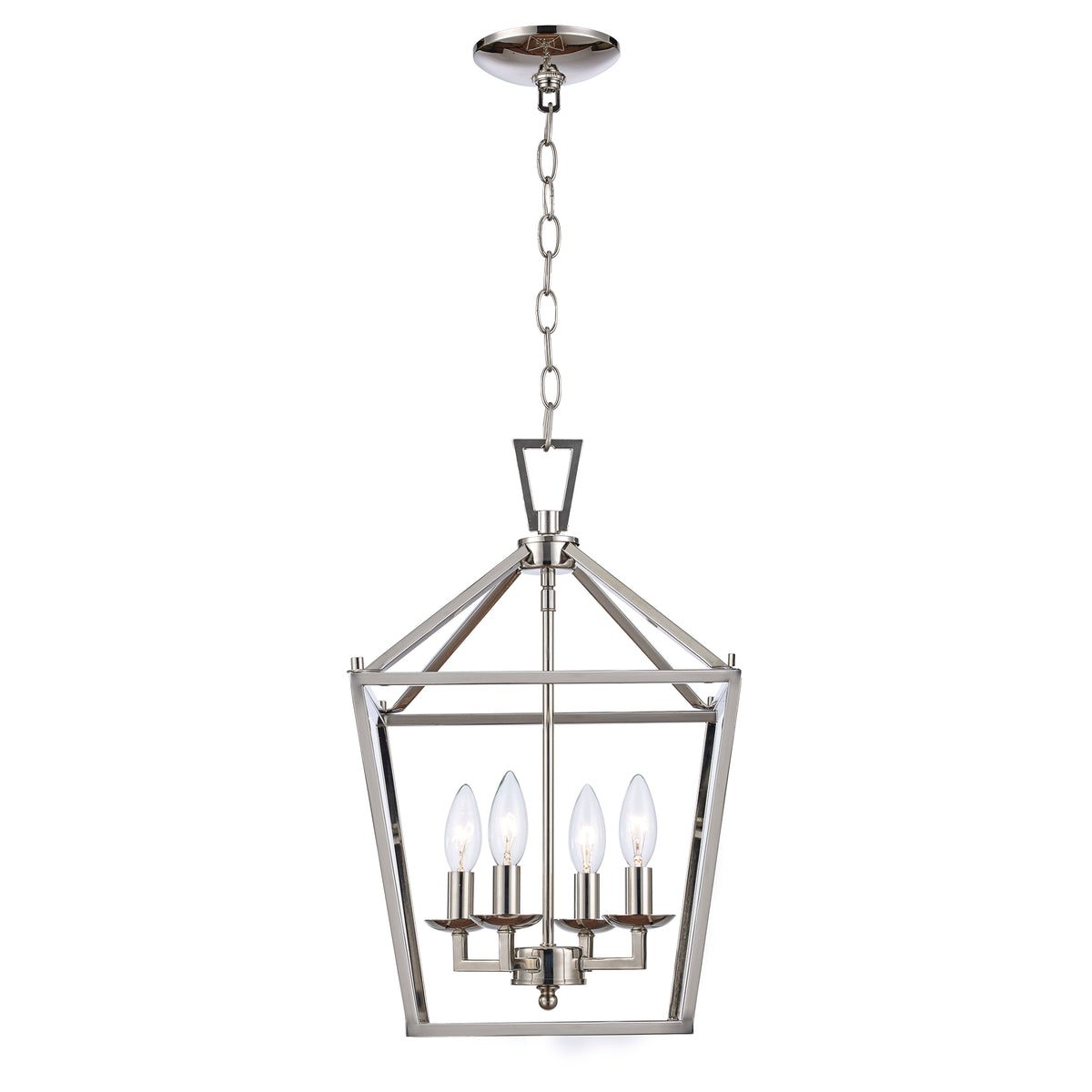 Trans Globe Lighting 10264 PC Lacey 4 Light Polished Chrome Pendant Ceiling Light