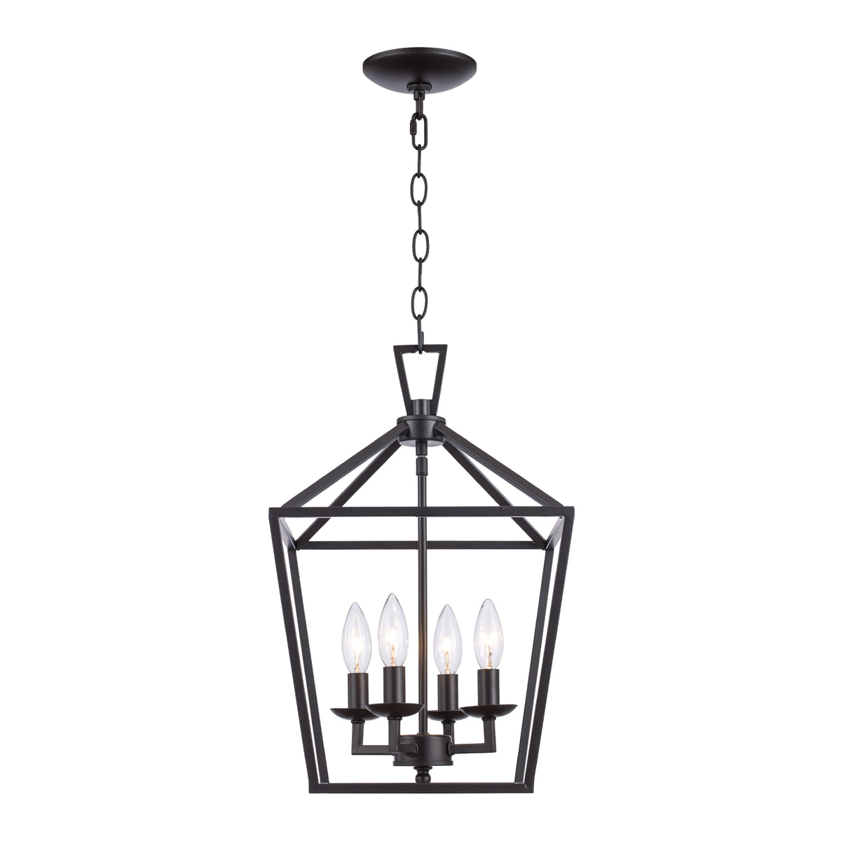 Trans Globe Lighting 10264 ROB Lacey 4 Light Rubbed Oil Bronze Pendant Ceiling Light