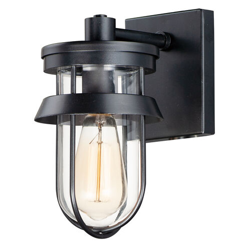 Maxim Lighting 10265CLBK Breakwater 1 Light 10 inch Black Outdoor Wall Sconce Light