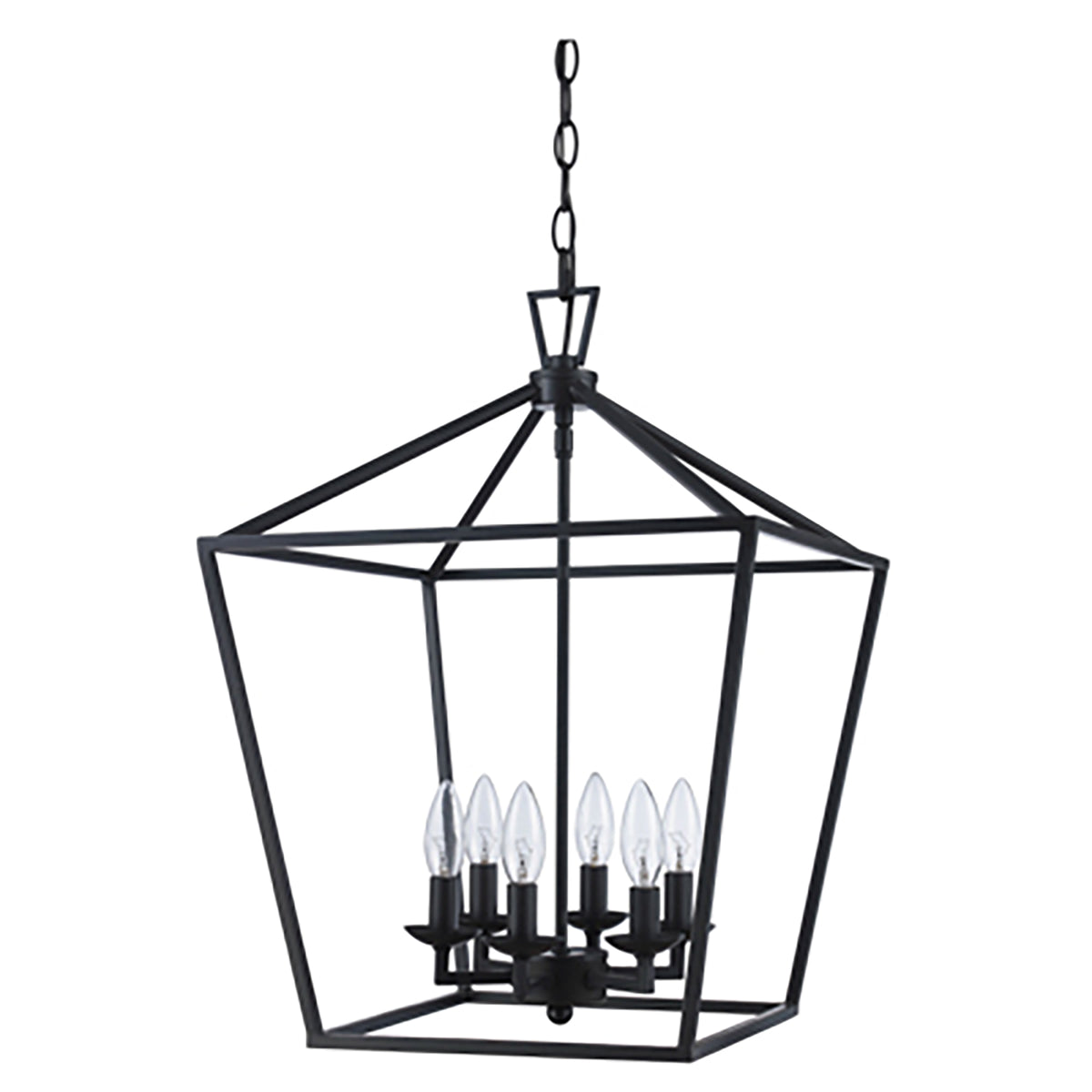 Trans Globe Lighting 10266 ROB Lacey 6 Light Rubbed Oil Bronze Pendant Ceiling Light