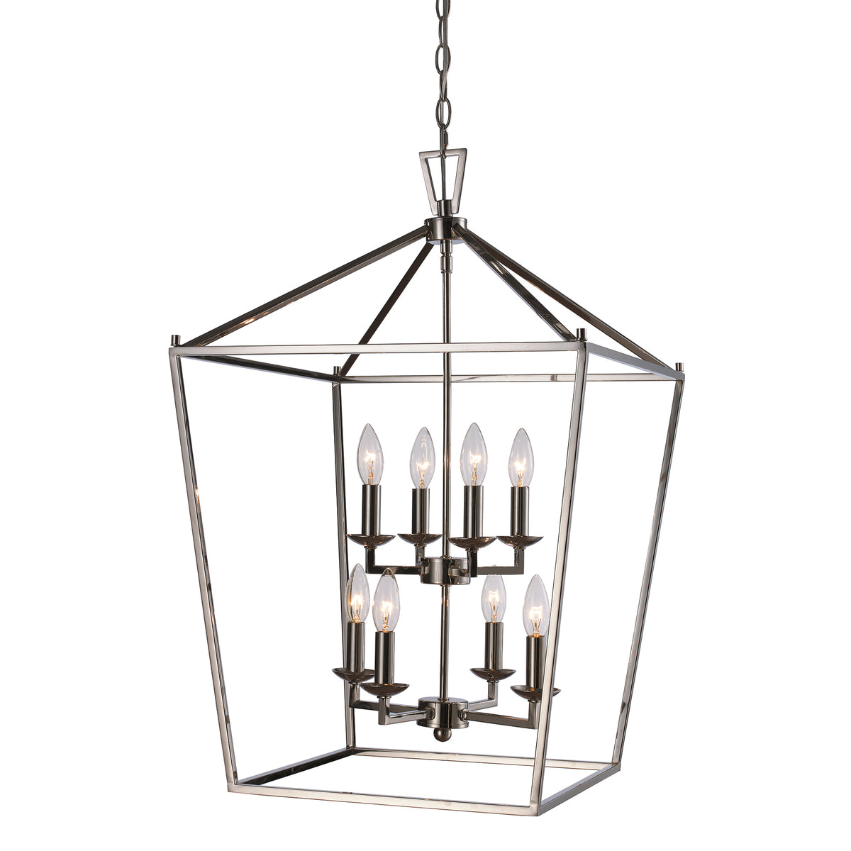 Trans Globe Lighting 10268 PC Lacey 8 Light Polished Chrome Pendant Ceiling Light