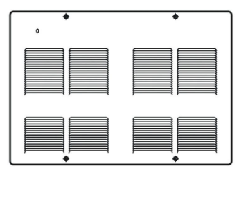 Ouellet OACU08008AM-T Commercial Wall Fan Heater, Wattage 8000W, Voltage 208V, 1Ph Almond Stat 1P