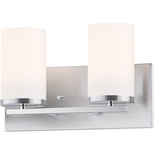 Maxim Lighting 10282SWSN Lateral 2 Light 12 inch Satin Nickel Bath Vanity Wall Light