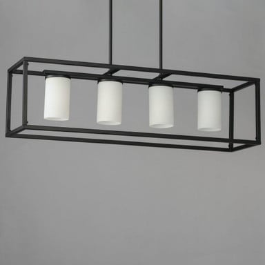 Maxim Lighting 10288SWSN Lateral 4 Light 36 inch Satin Nickel Linear Pendant Ceiling Light - alternate view