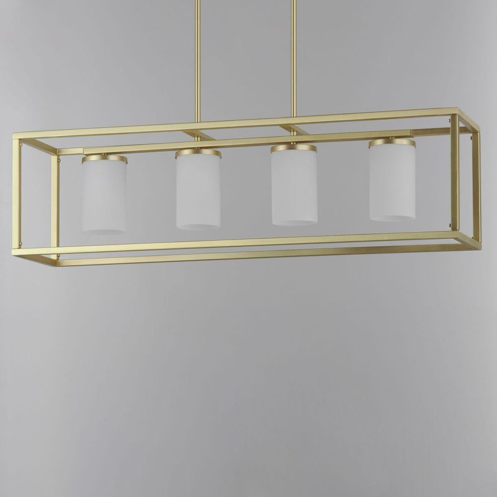 Maxim Lighting 10288SWSBR Lateral Linear Pendant Satin Brass Angle View