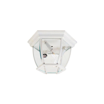 Maxim Lighting 1029WT Crown Hill 3 Light 11 Inch White Outdoor Flush Mount