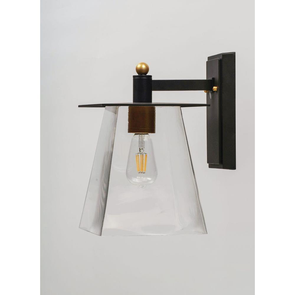 Maxim Lighting 10313CLBZGLD Chalet Outdoor Wall Mount - Side Profile View