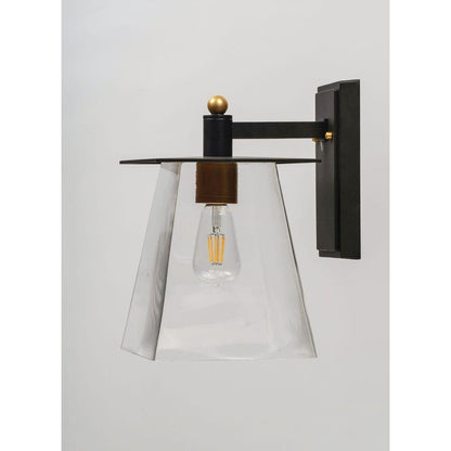 Maxim Lighting 10313CLBZGLD Chalet Outdoor Wall Mount - Side Profile View