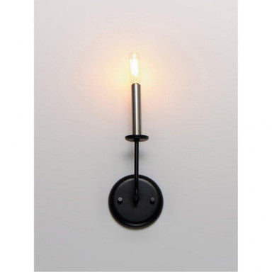 Maxim Lighting 10321SBR Wesley 1 Light 4.75 inch Satin Brass Wall Sconce - Front View on Wall