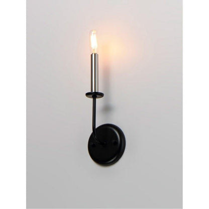 Maxim Lighting 10321SBR Wesley 1 Light 4.75 inch Satin Brass Wall Sconce - Lit on Wall