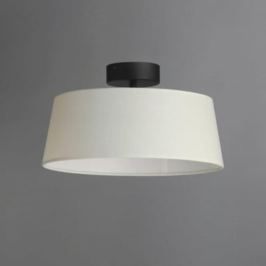 Maxim Lighting 10330WTBK Paramount 1 Light 16 inch Black Flush Mount Ceiling Light - Side View